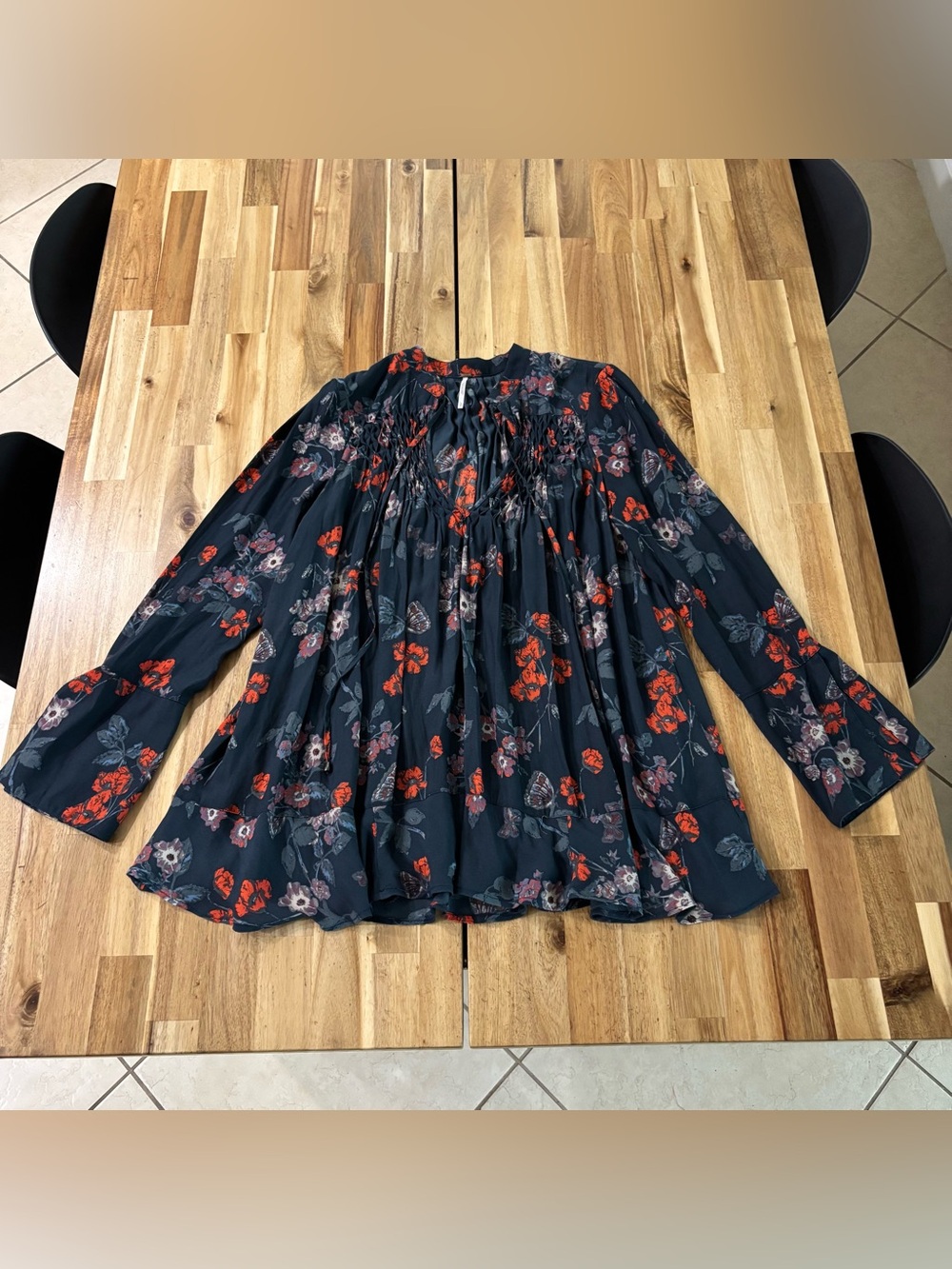 Free People Floral Top